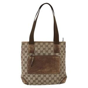 Gucci GG Canvas Tote Bag Beige